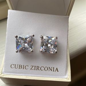 Square cut Stud Earrings